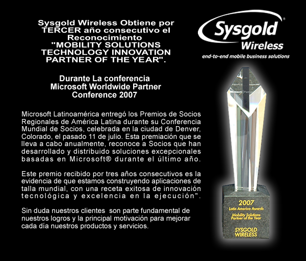 Mejor Partner Microsoft. Tercer año consecutivo.